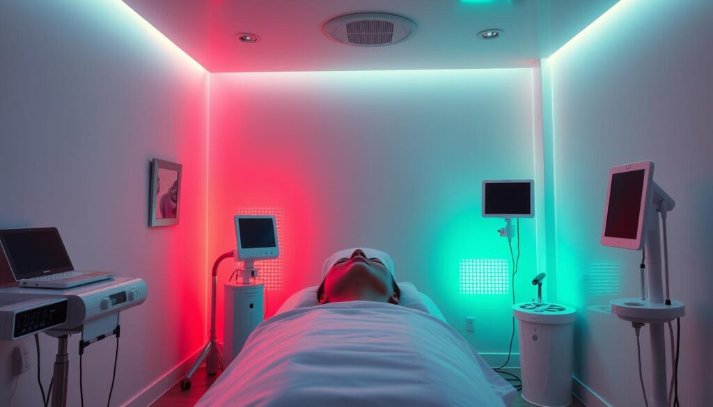 Colores de luces LED en tratamientos cosméticos