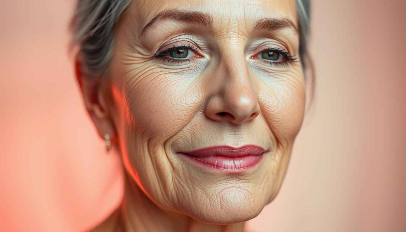 rutina facial 50 años, luz roja arrugas profundas